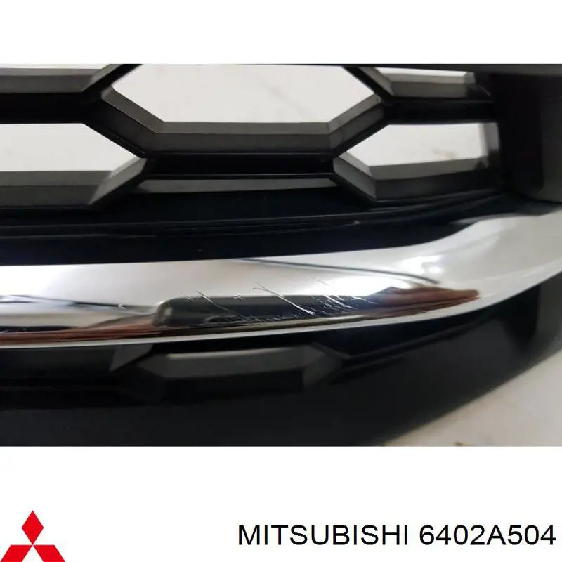 Do koszyka 6402A504 Mitsubishi Kratka zderzaka przedniego górna