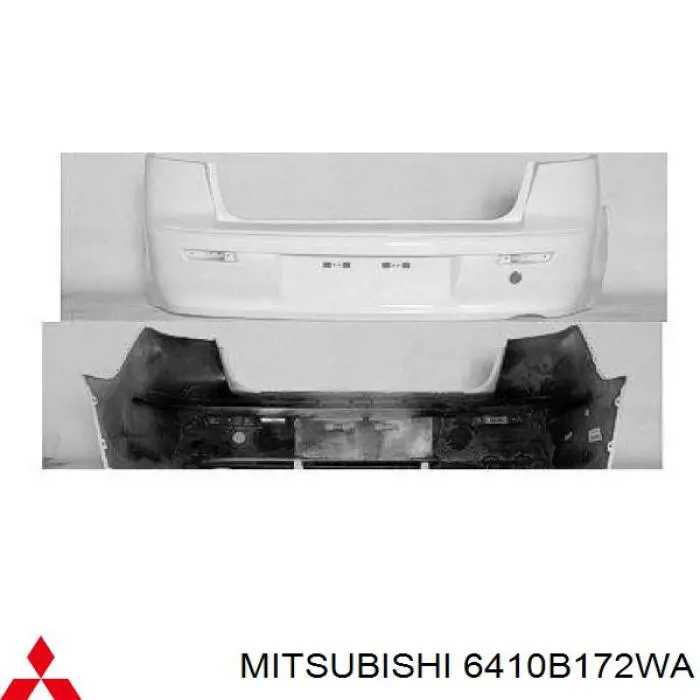 Zderzak tylny Mitsubishi 6410B172HA cena, od 115,32 USD