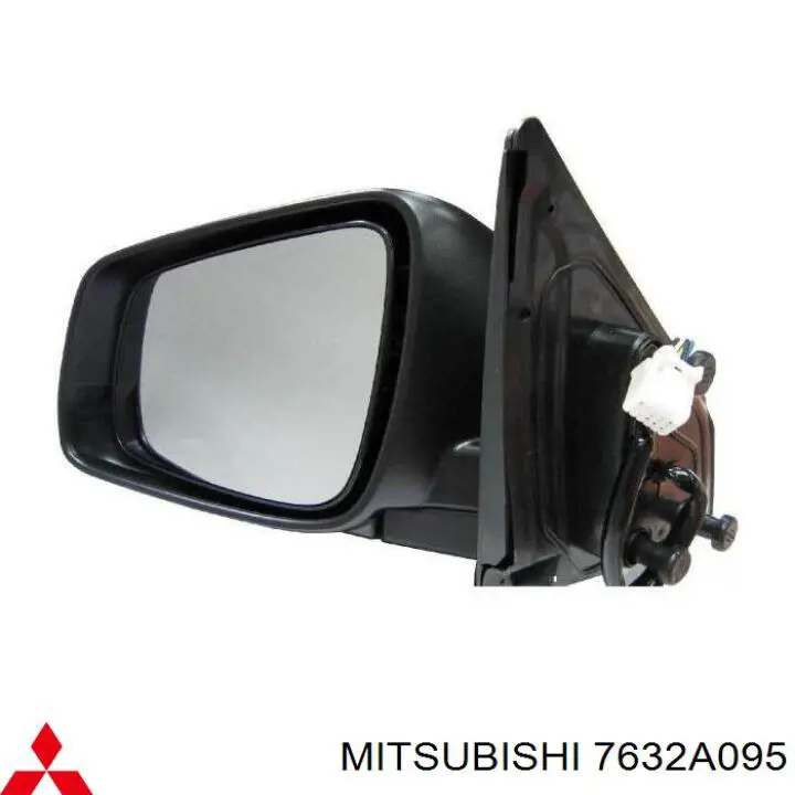 Do koszyka 7632A095 Mitsubishi Lusterko wsteczne lewe