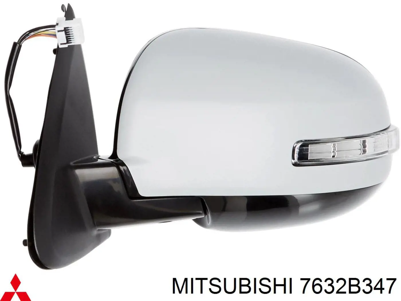 Do koszyka 7632B347 Mitsubishi Lusterko wsteczne lewe