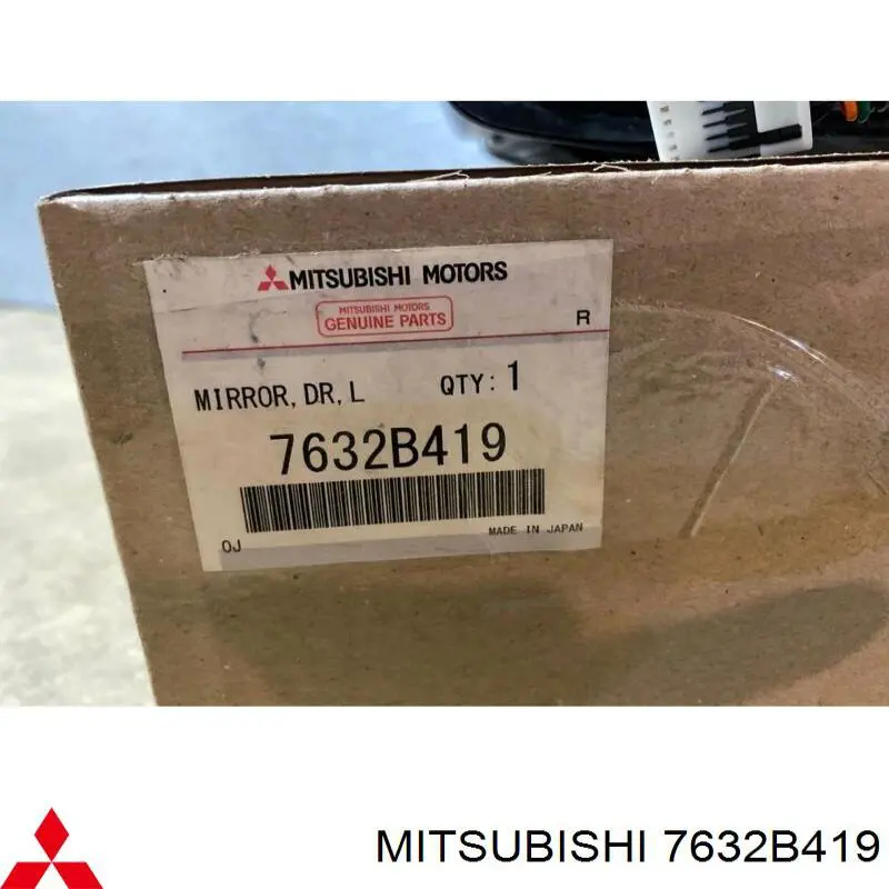 Lusterko wsteczne lewe Mitsubishi 7632B419 cena, od 314,54 USD