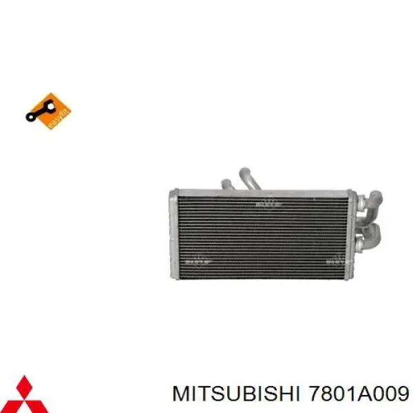 Chłodnica nagrzewnicy (ogrzewacza) Mitsubishi 7801A009 cena, od 104,69 USD