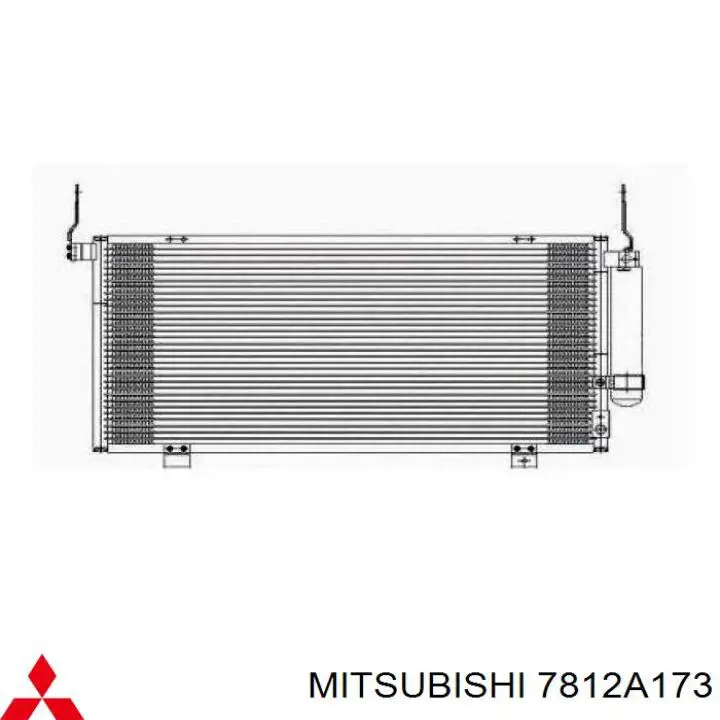 Chłodnica klimatyzacji Mitsubishi 7812A173 cena, od 106,27 USD