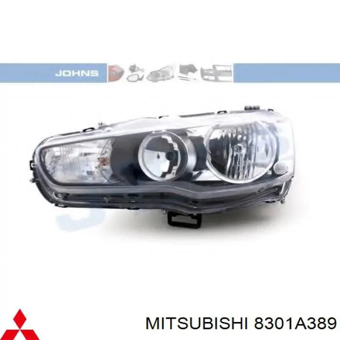 8301A389 Mitsubishi Reflektor lewy