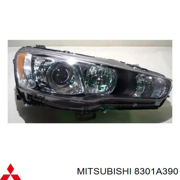 Reflektor prawy Mitsubishi 8301A390 cena, od 116,51 USD