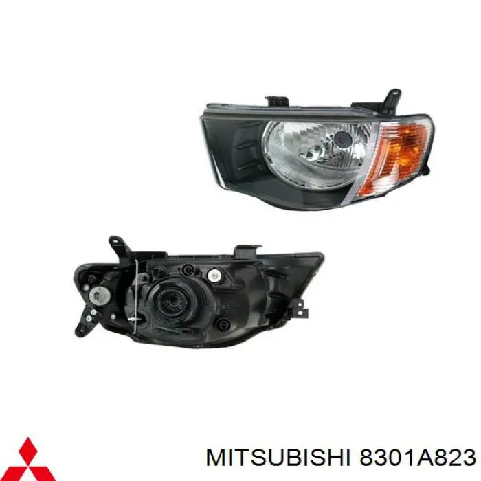 8301A823 Mitsubishi Reflektor lewy
