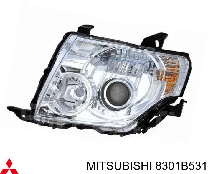 8301B531 Mitsubishi Reflektor lewy