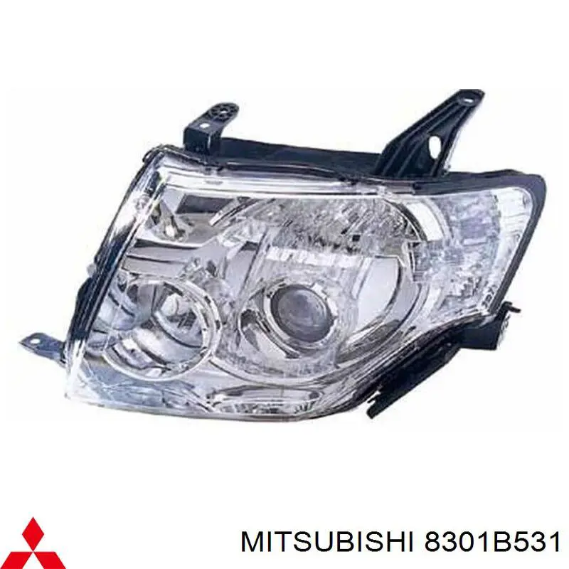 Reflektor lewy Mitsubishi 8301B531 cena, od 451,05 USD