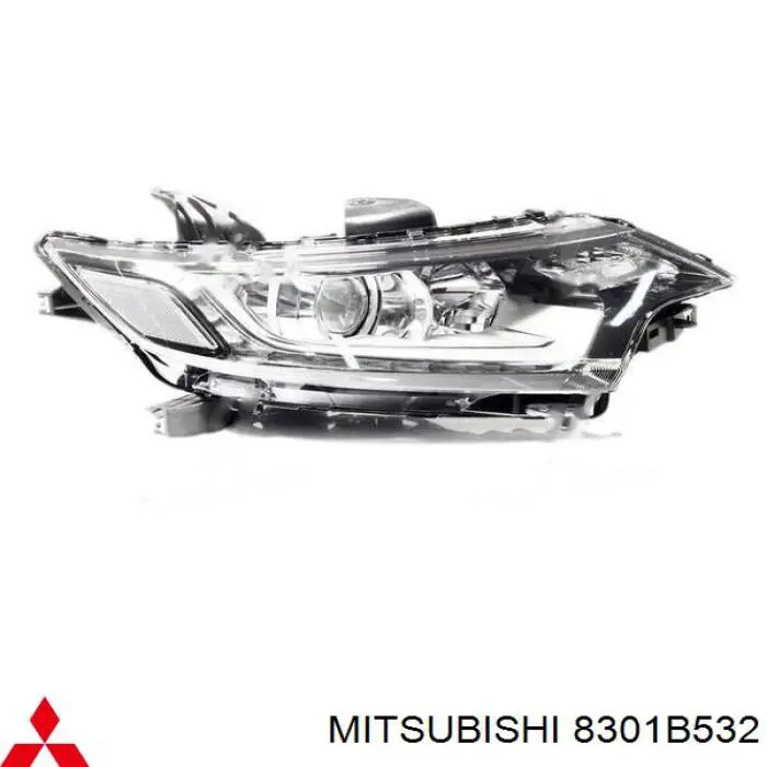 8301A846 Mitsubishi Reflektor prawy