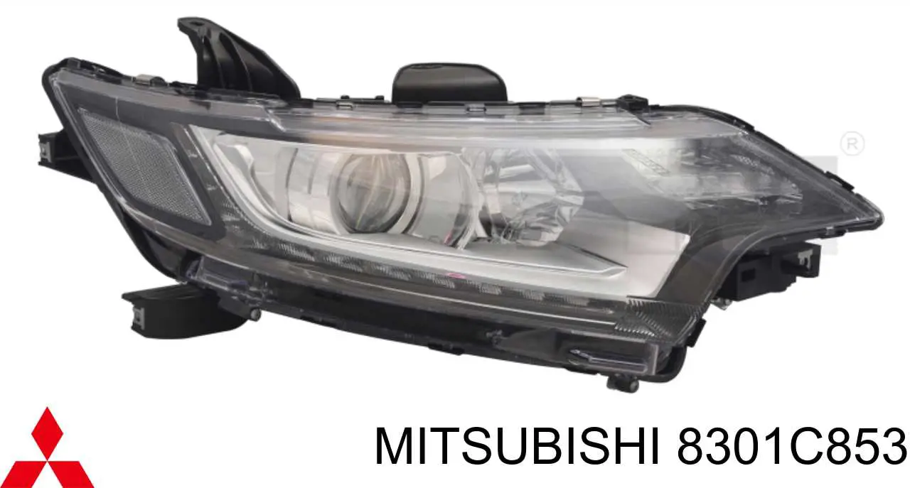 8301C853 Mitsubishi Reflektor lewy
