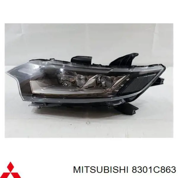 8301C863 Mitsubishi Reflektor lewy