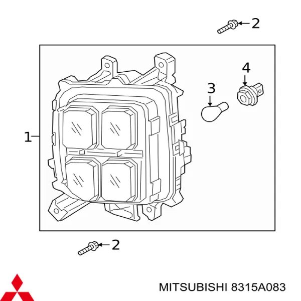 Lampa przeciwmgielna lewa Mitsubishi ASX (GA)