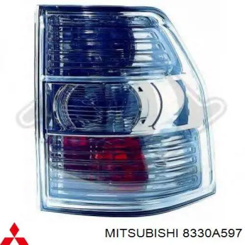 Lampa zespolona tylna lewa Mitsubishi 8330A597 cena, od 113,18 USD