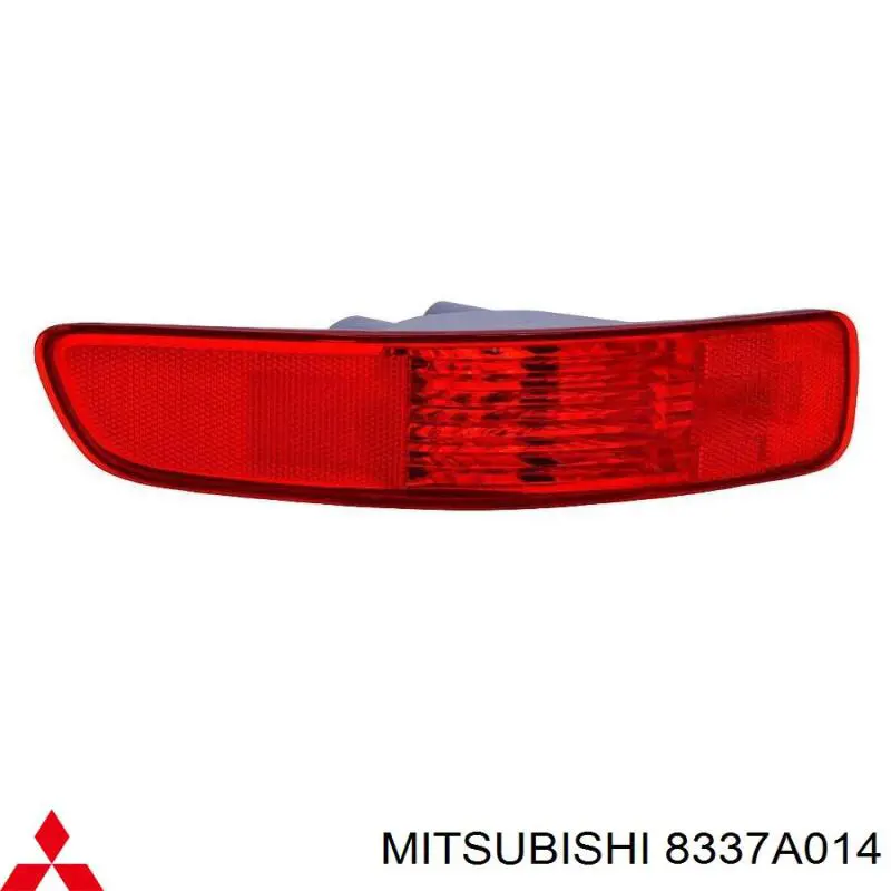 Do koszyka 8337A014 Mitsubishi Lampa odblaskowa zderzaka tylnego prawa