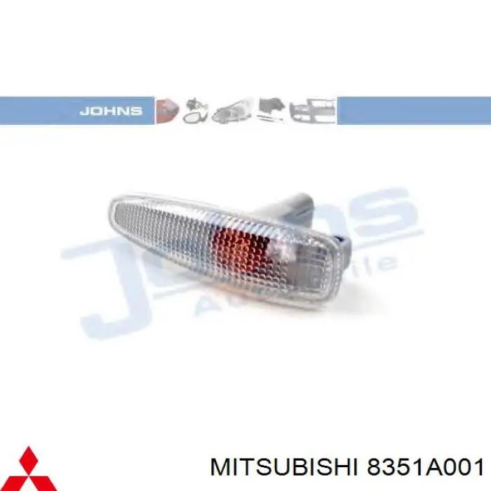 Do koszyka Powtarzacz kierunkowskazu na błotniku Mitsubishi Outlander II XL CWW