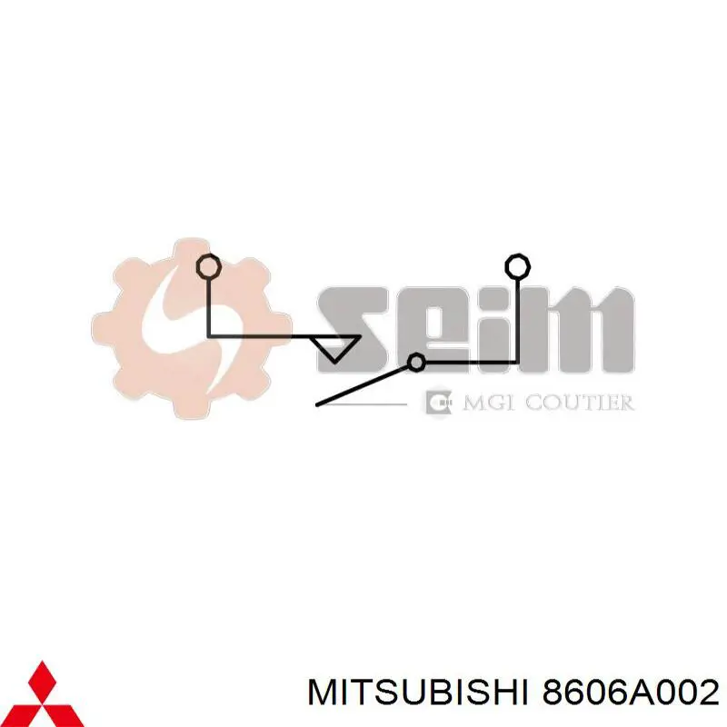 Czujnik włączania sprzęgła Mitsubishi 8606A002 cena, od 17,31 USD