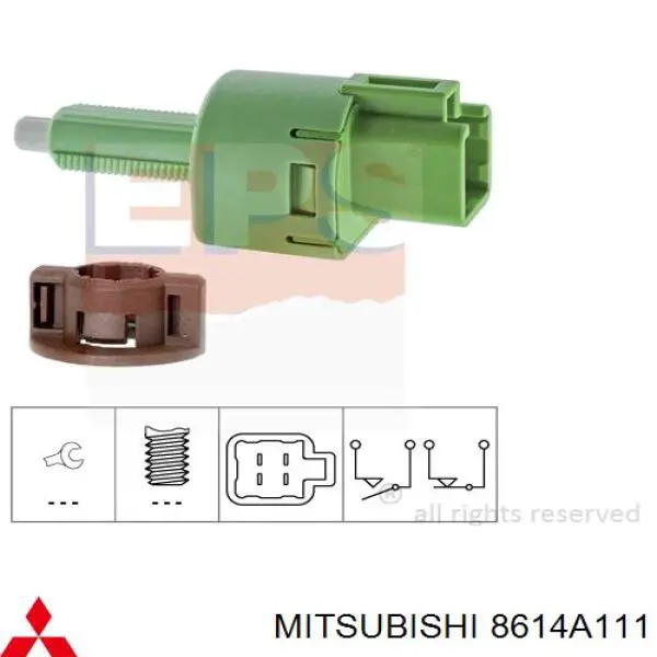 8614A111 Mitsubishi czujnik włącznika świała stop