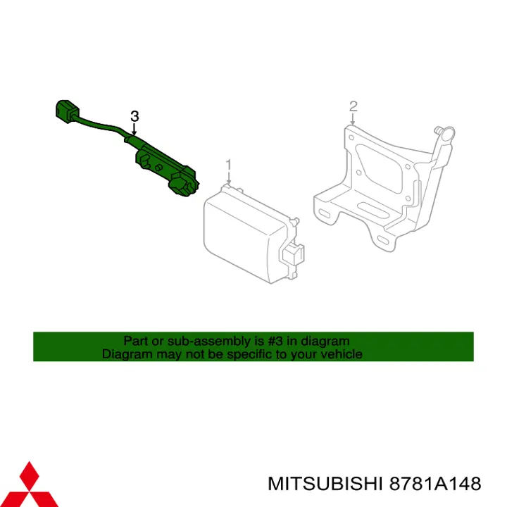 8781A148 Mitsubishi Kamera systemu zapewnienia widoczności