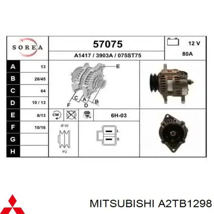 Mitsubishi A2TB1298
