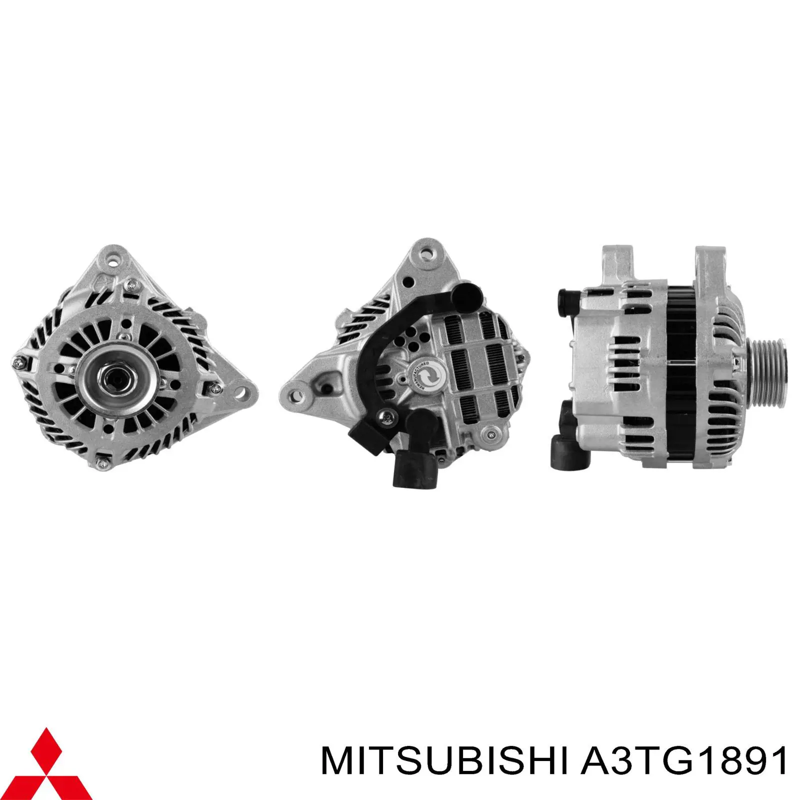 Alternator A3TG1891 Mitsubishi