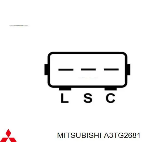 A3TG2681 Mitsubishi alternator