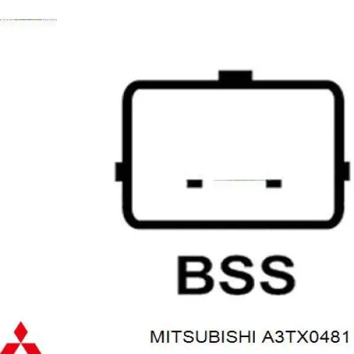 Do koszyka A3TX0481 Mitsubishi Alternator