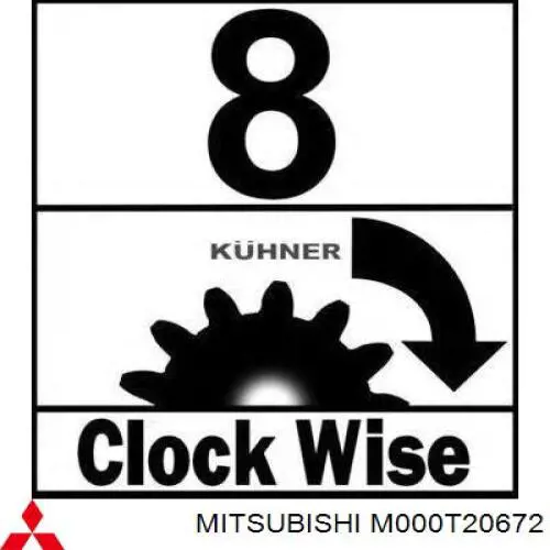 Do koszyka M000T20672 Mitsubishi Rozrusznik