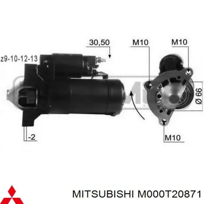 M000T20871 Mitsubishi Rozrusznik