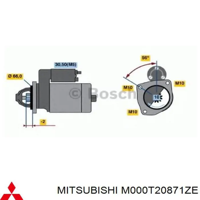 980505868001 Peugeot/Citroen rozrusznik