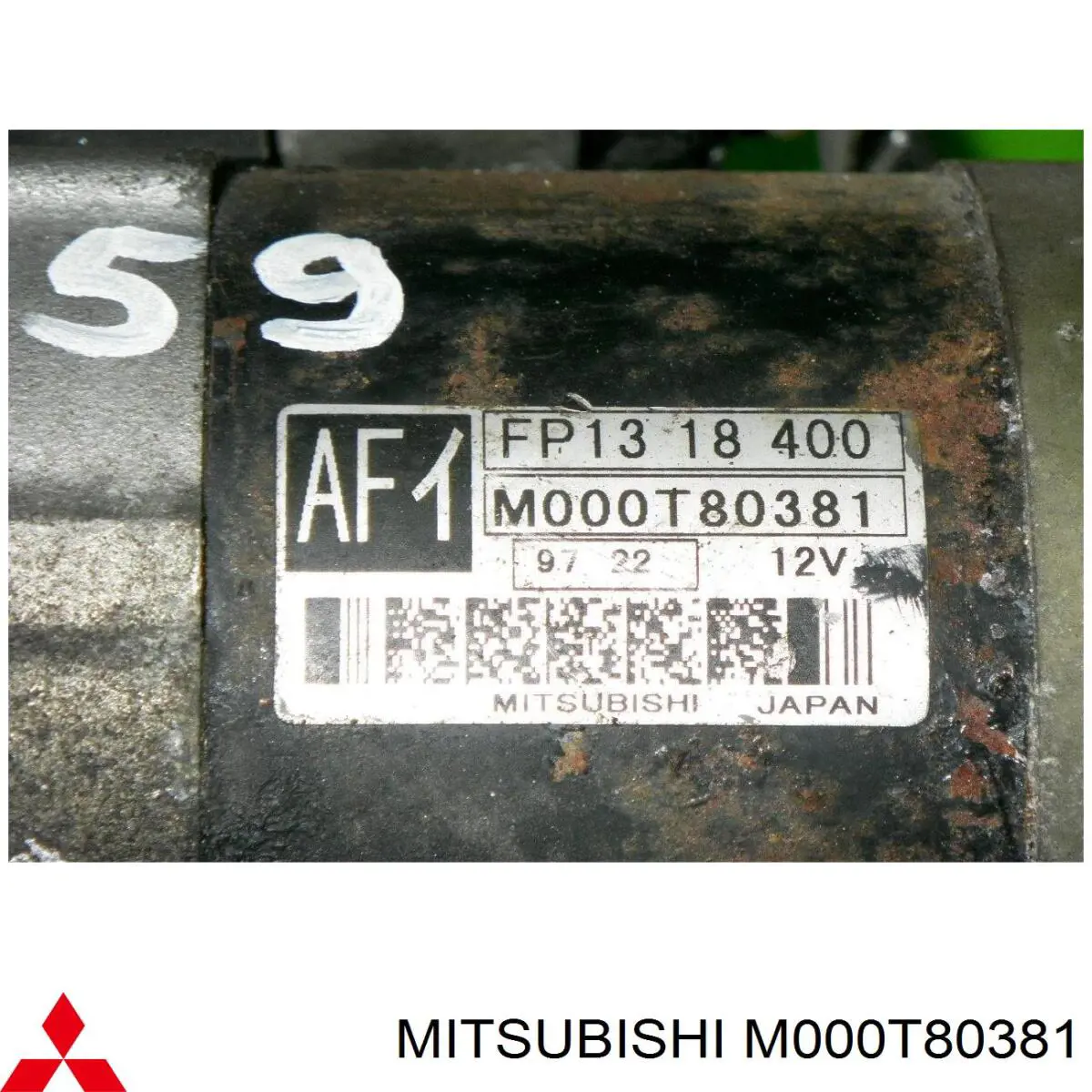 Do koszyka M000T80381 Mitsubishi Rozrusznik