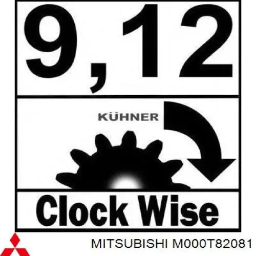 Rozrusznik Mitsubishi M000T82081 cena, od 44,27 USD