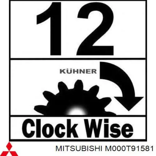 Rozrusznik Mitsubishi M000T91581 cena, od 52,52 USD