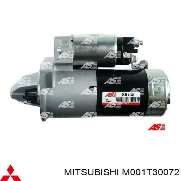 Rozrusznik Mitsubishi M001T30072 cena, od 54,20 USD
