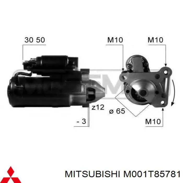 M001T85781 Mitsubishi Rozrusznik