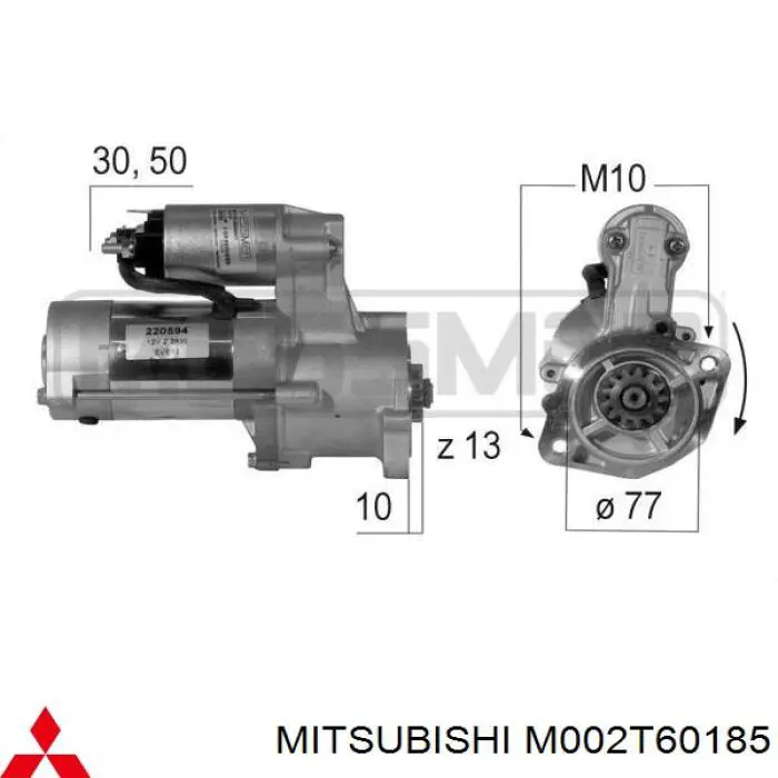 M002T60185 Mitsubishi rozrusznik