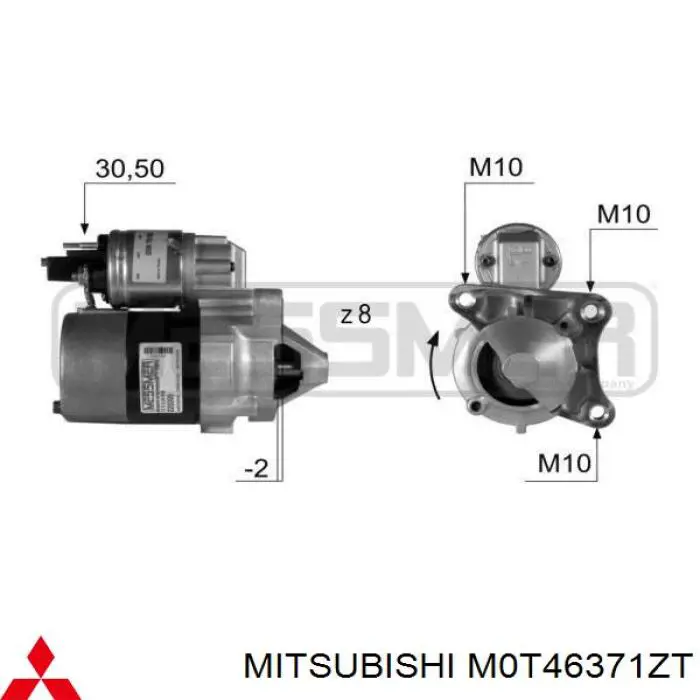 Rozrusznik M0T46371ZT Mitsubishi