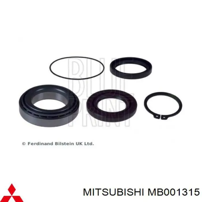 Do koszyka MB001315 Mitsubishi Lożysko półosi mostu tylnego