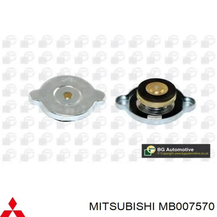 MB007570 Mitsubishi Pokrywa (korek) chłodnicy