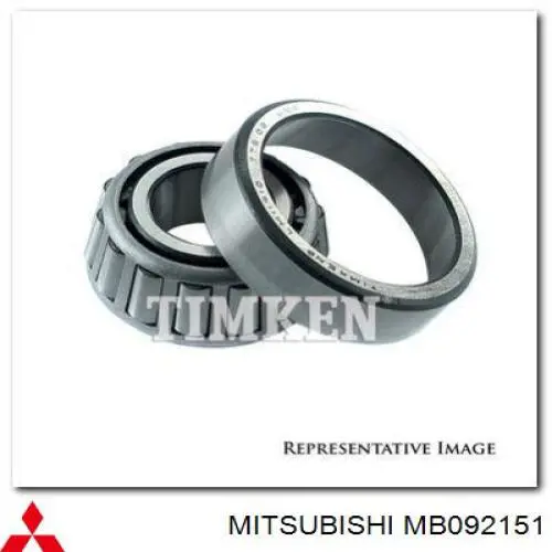 Łożysko zewnętrzne piasty przedniej Mitsubishi MB092151 cena, od 12,83 USD