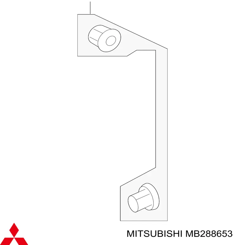 MB288653 Mitsubishi Poduszka amortyzatora przedniego
