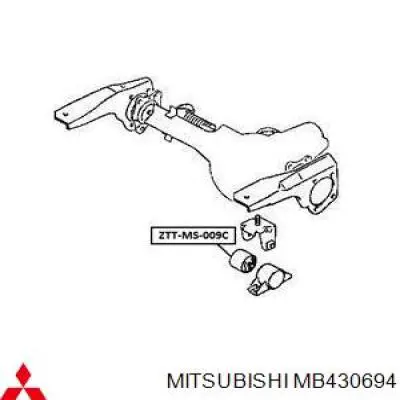 MB430694 Mitsubishi Silentblock trawersu do mocowania przedniego reduktora lewy