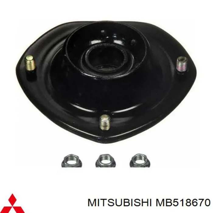Do koszyka MB518670 Mitsubishi Poduszka amortyzatora przedniego