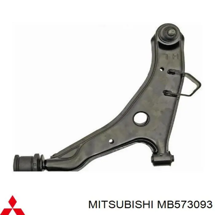 MB573093 Mitsubishi Wahacz zawieszenia przedniego dolny lewy