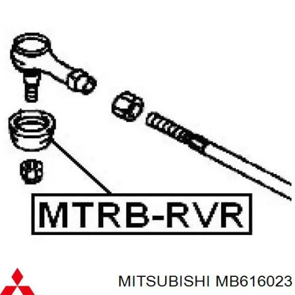 Osłona końcówki kierowniczej Mitsubishi MB616023 cena, od 5,43 USD