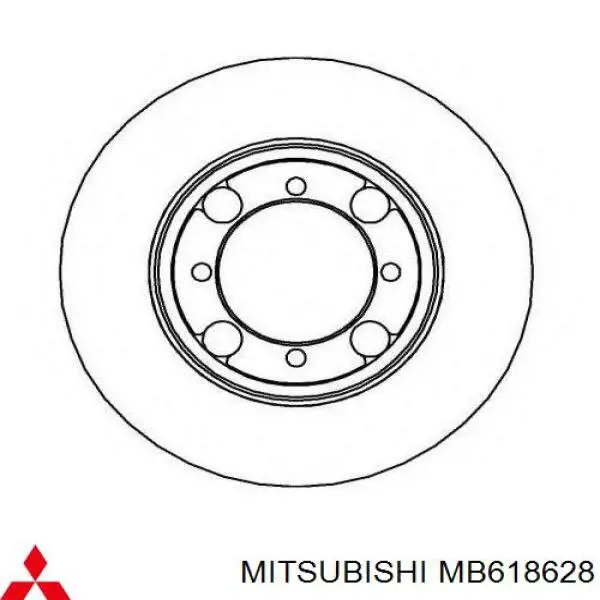 Tarcza hamulcowa przednia Mitsubishi MB618628 cena, od 15,99 USD