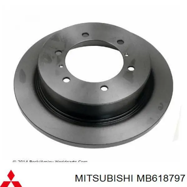 Do koszyka MB618797 Mitsubishi Tarcza hamulcowa tylna