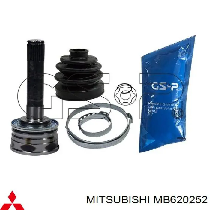 Do koszyka MB620252 Mitsubishi Półoś napędowa przednia prawa