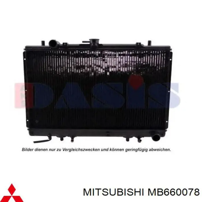 MB660078 Mitsubishi Chłodnica silnika