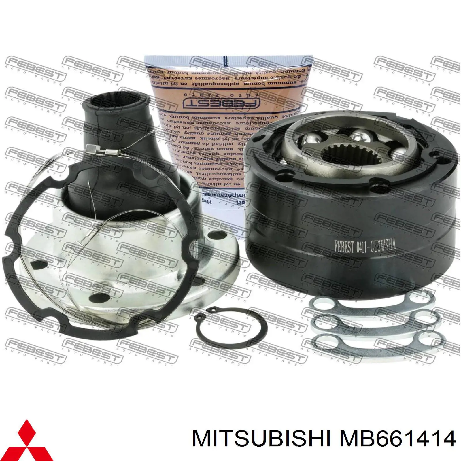 Przegub homokinetyczny przednni wału Cardana przedniego Mitsubishi MB661414 cena, od 86,79 USD