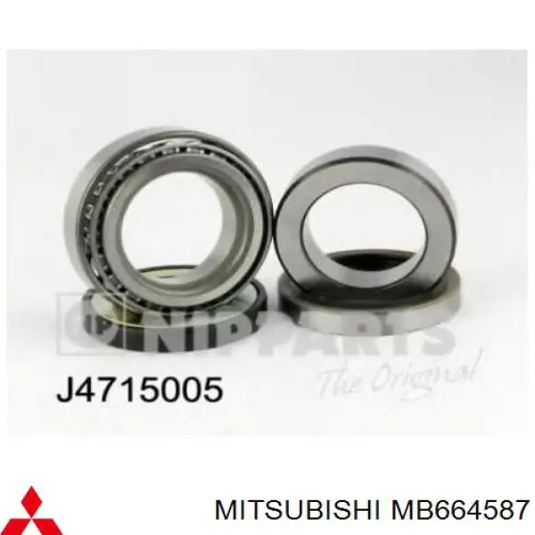Do koszyka MB664587 Mitsubishi Lożysko piasty tylnej